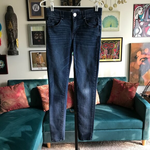 DEMOCRACY size 2 Stretch Denim "Ab" Solution Skinny Ankle Jeans - Picture 1 of 4